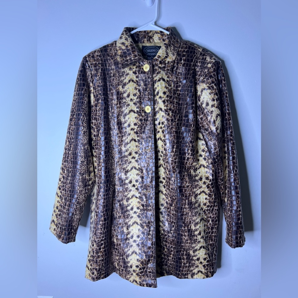 Selene Sport Animal Print Lightweight Coat, 1X